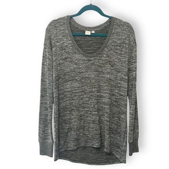 GAP Tops - GAP Olive Green Heathered Scoop neck Ultra Soft Long Sleeve T Shirt Top